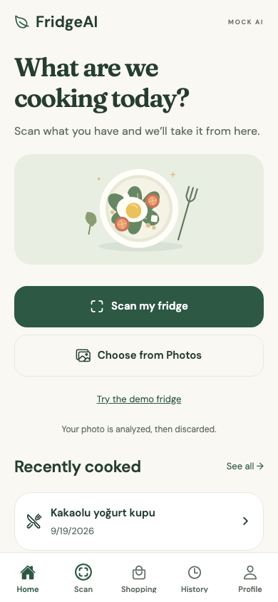 Maye home with ingredient and recipe suggestions